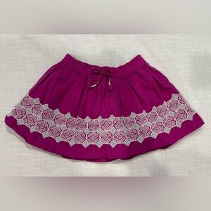 Genuine Kids from OshKosh Size 5T Pink Fuchsia Skirt with Embroidery